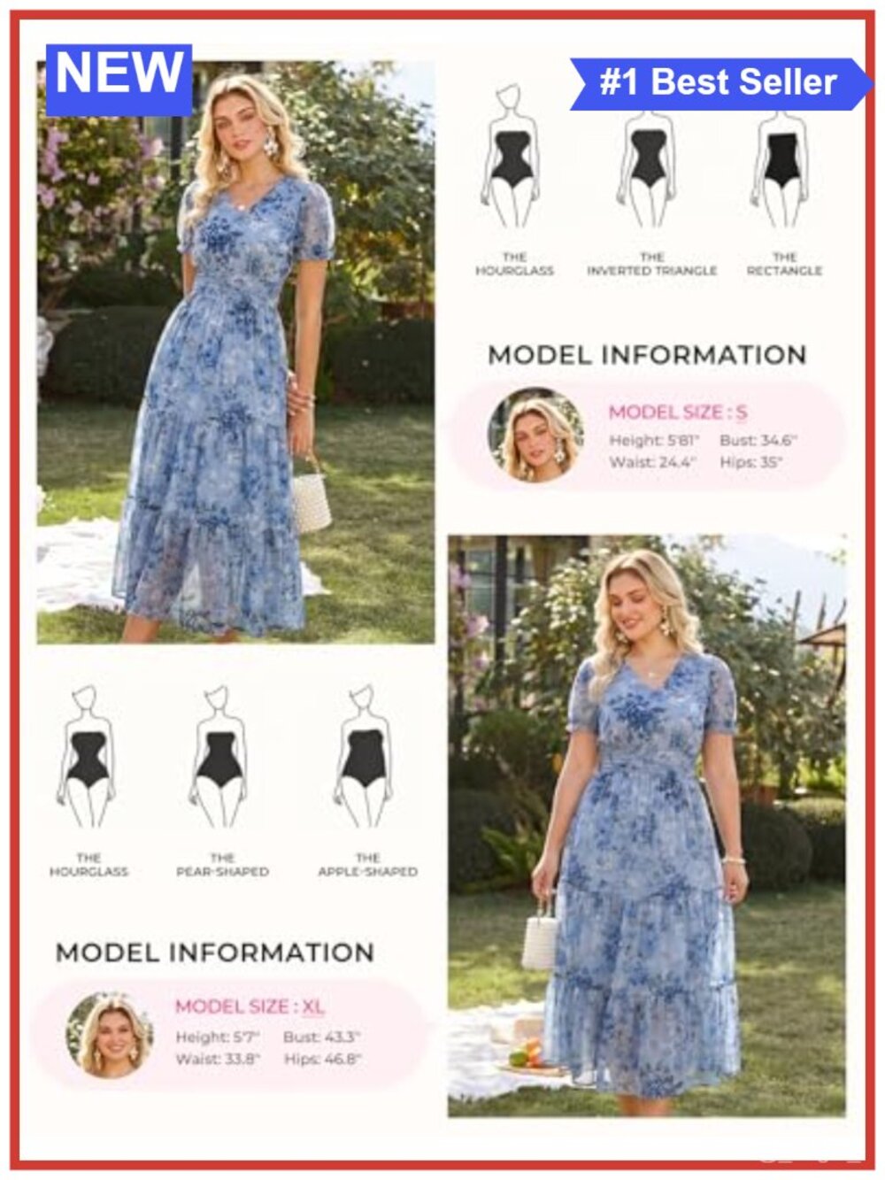 Womens Chiffon V Neck A Line Maxi Dress Short Sleeve Wedding Guest - Picture 2 of 6